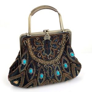 Leko Design Vintage Jeweled Evening Hand Bag